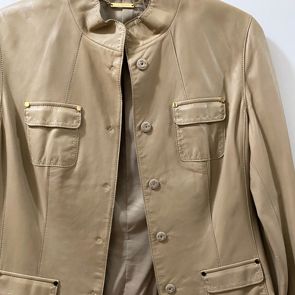 Elie Tahari Leather Jacket